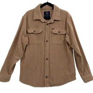 Buffalo David Bitton Jeremias Corduroy Shirt Jacket Large Tan Casual Layers